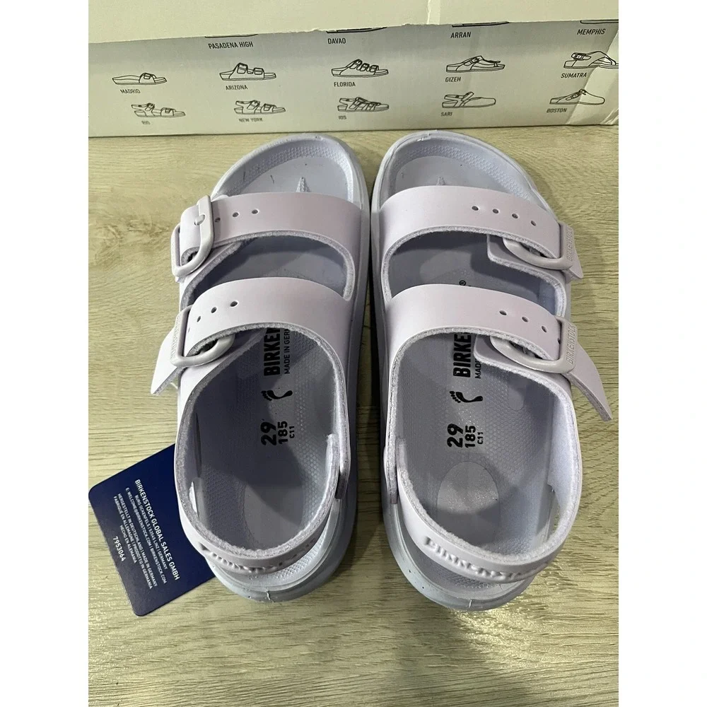 Birkenstock Kids Mogami Adjustable Strap Closure Sandals Icy Purple Size 30 / 12